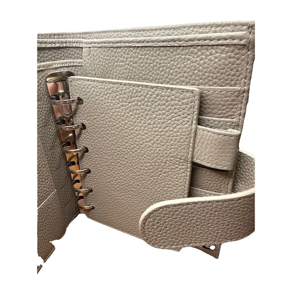 Moterm Pocket Versa Binder A6 Planner & Wallet Combo Pebble Taupe, 19mm Rings